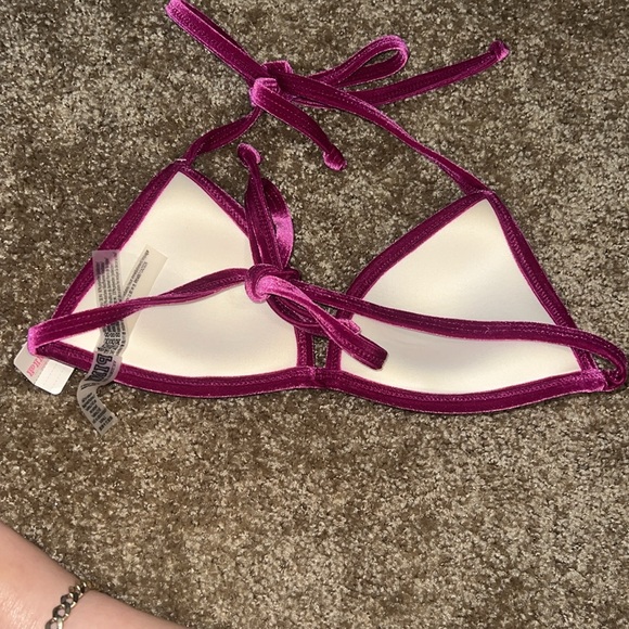VS PINK swim velvet triangle top - Picture 2 of 3